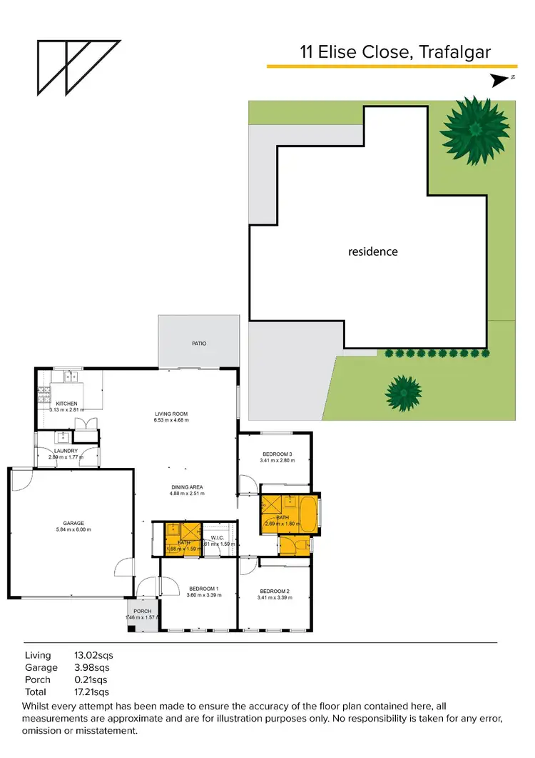 Floorplan of Homely house listing, 11 Elise Close, Trafalgar VIC 3824