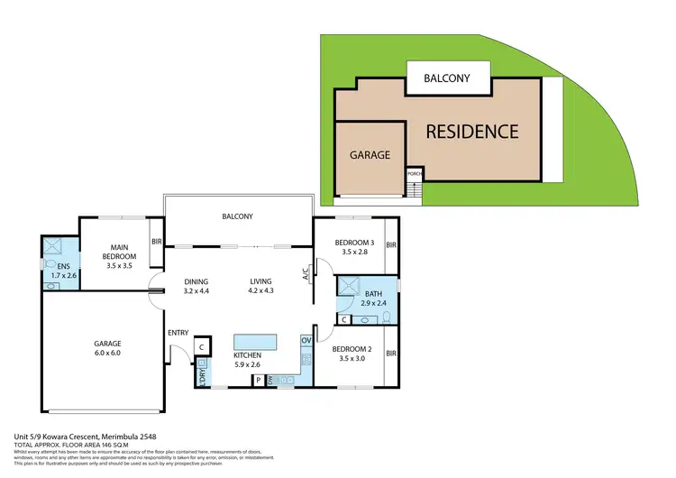 Floorplan of Homely house listing, 5/9 Kowara Crescent, Merimbula NSW 2548