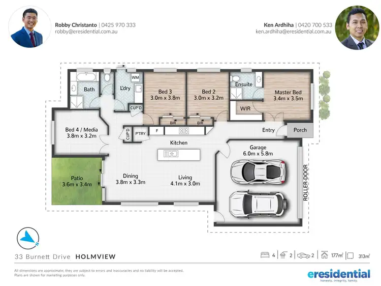 Floorplan of Homely house listing, 33 Burnett Drive, Holmview QLD 4207