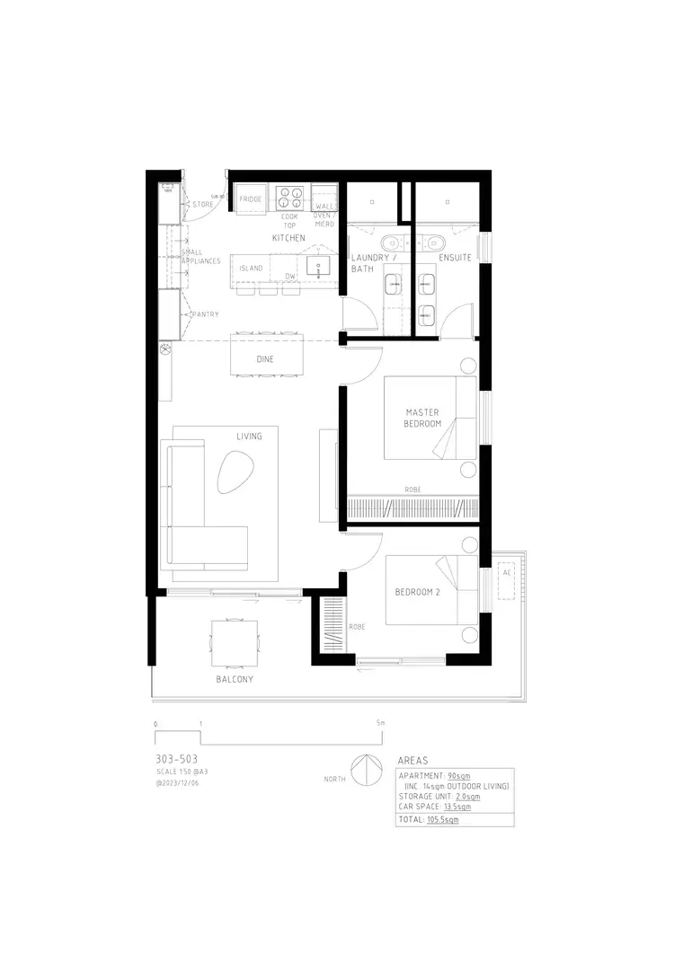 Floorplan of Homely apartment listing, 403/193 Angas Street, Adelaide SA 5000