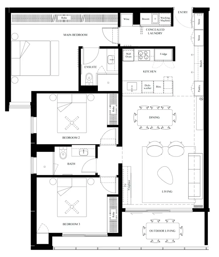 Floorplan of Homely apartment listing, 604/62 Hurtle Square, Adelaide SA 5000