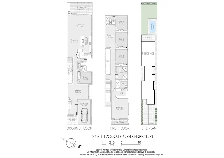 Floorplan of Homely semi-detached listing, 35A Fitzgerald Road, Ermington NSW 2115