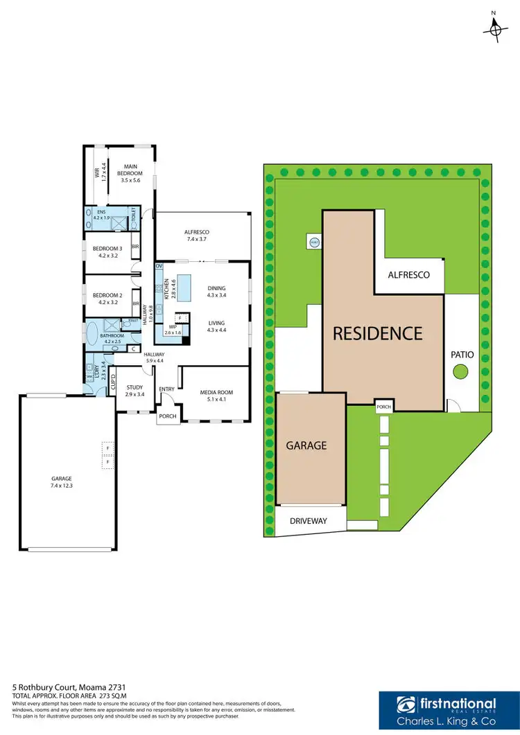 Floorplan of Homely house listing, 5 Rothbury Court, Moama NSW 2731
