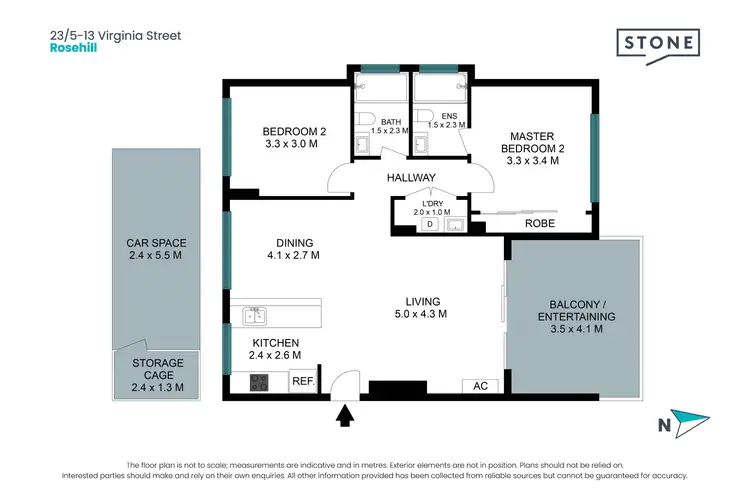 Floorplan of Homely apartment listing, 23/5-13 Virginia Street, Rosehill NSW 2142