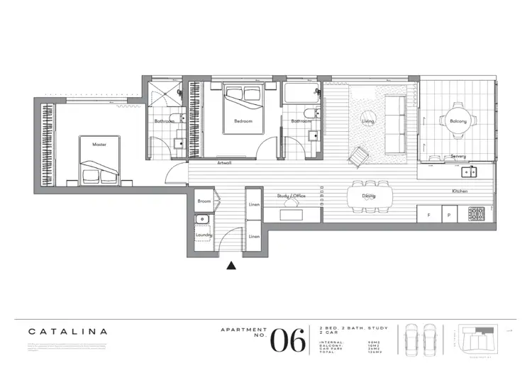 Floorplan of Homely apartment listing, 406/117 Chestnut Street, Wynnum QLD 4178