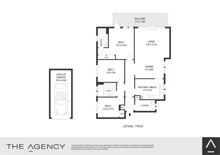 Floorplan of Homely apartment listing, 16/106 Lower St Georges Crescent, Drummoyne NSW 2047