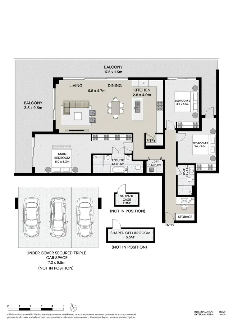 Floorplan of Homely apartment listing, 305/63 Masons Parade, Point Frederick NSW 2250