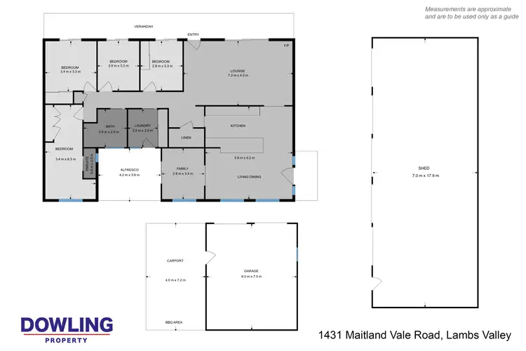 Floorplan of Homely rural property listing, 1431 Maitland Vale Road, Lambs Valley NSW 2335