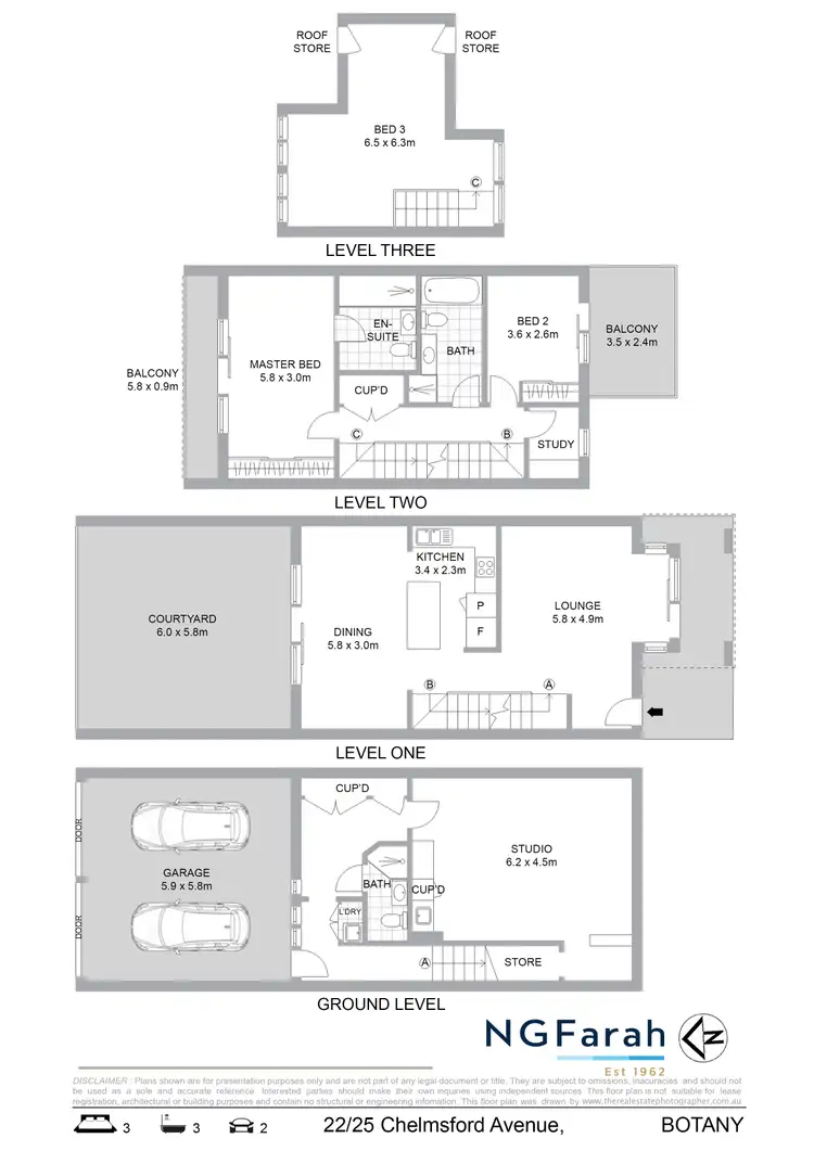 Floorplan of Homely townhouse listing, 22/25 Chelmsford Avenue, Botany NSW 2019