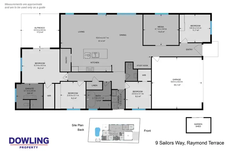 Floorplan of Homely house listing, 9 Sailors Way, Raymond Terrace NSW 2324