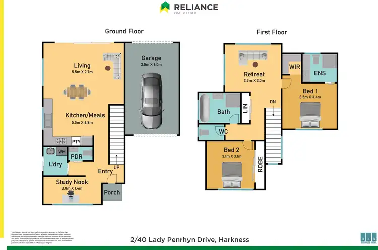 Floorplan of Homely house listing, 2/40 Lady Penrhyn Drive, Harkness VIC 3337