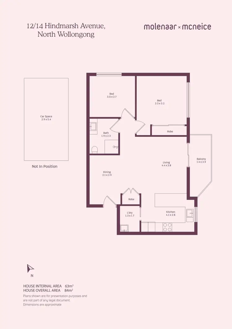 Floorplan of Homely unit listing, 12/14 Hindmarsh Avenue, North Wollongong NSW 2500
