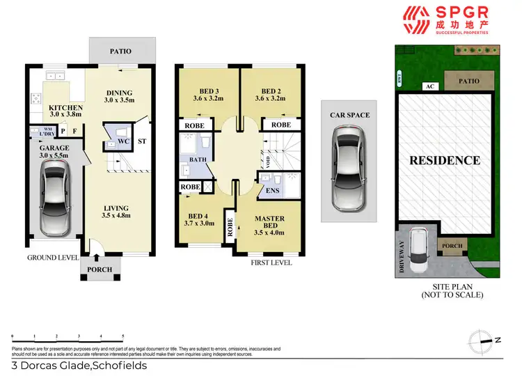 Floorplan of Homely townhouse listing, 3 Dorcas Glade, Schofields NSW 2762