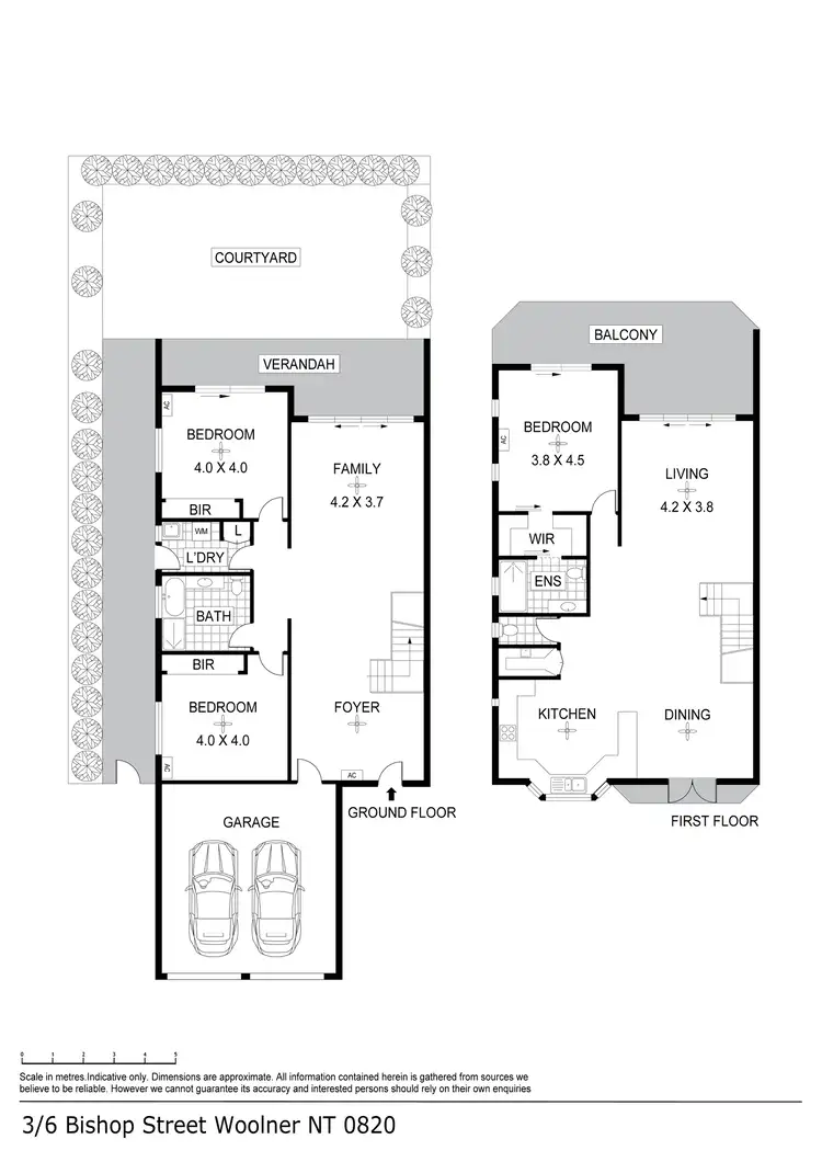 Floorplan of Homely townhouse listing, 3/6 Bishop Street, Woolner NT 820