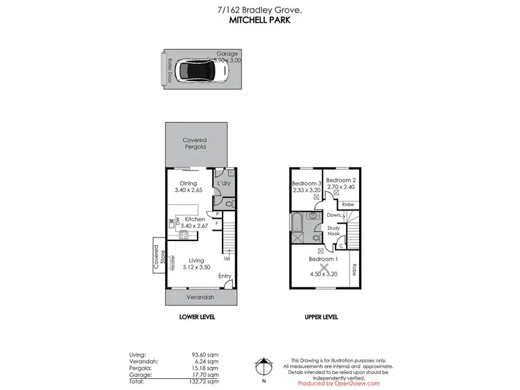 Floorplan of Homely townhouse listing, 7/162 Bradley Grove, Mitchell Park SA 5043