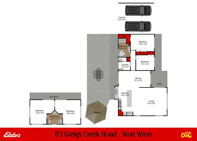 Floorplan of Homely rural property listing, 83 Greigs Creek Road, Won Wron VIC 3971