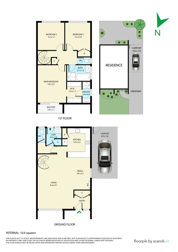 Floorplan of Homely townhouse listing, 11/1-3 Connolly Crescent, Bayswater North VIC 3153