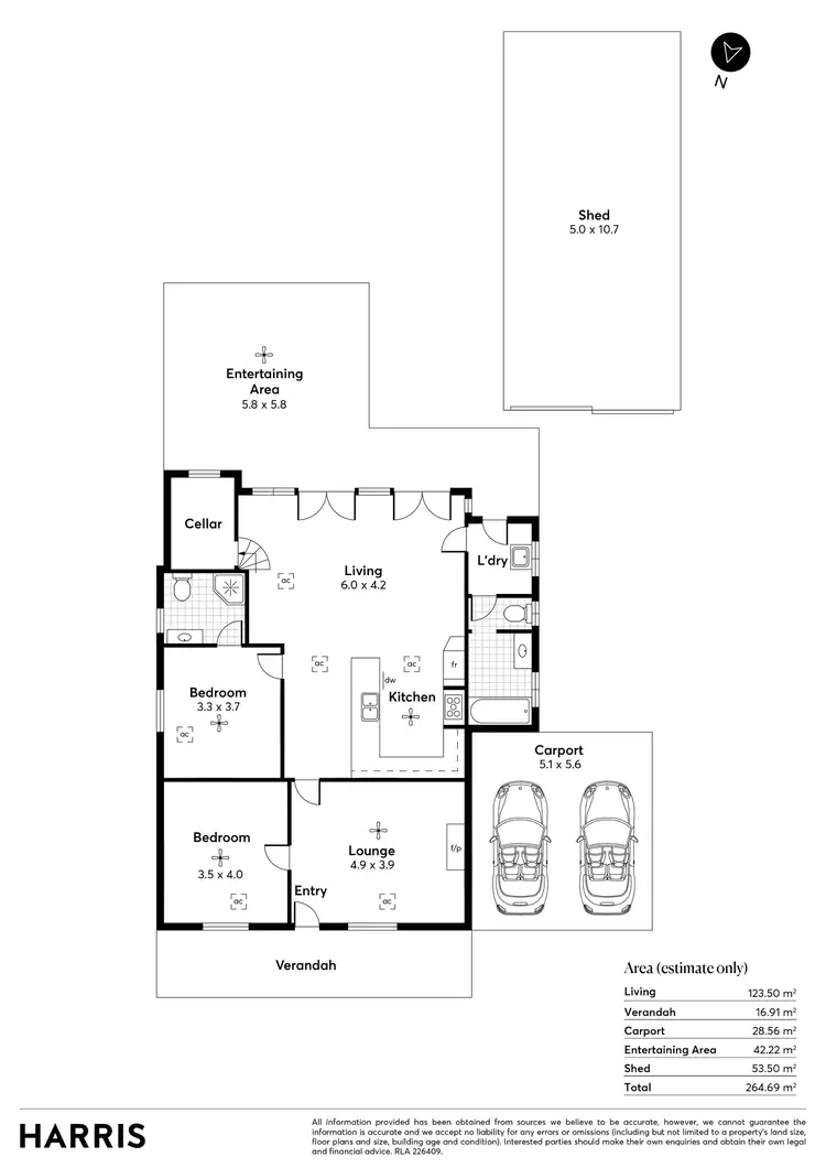 Floorplan of Homely house listing, 2 Darwin Street, Glenelg North SA 5045