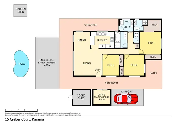 Floorplan of Homely house listing, 15 Creber Court, Karama NT 812
