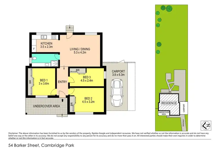 Floorplan of Homely house listing, 54 Barker Street, Cambridge Park NSW 2747