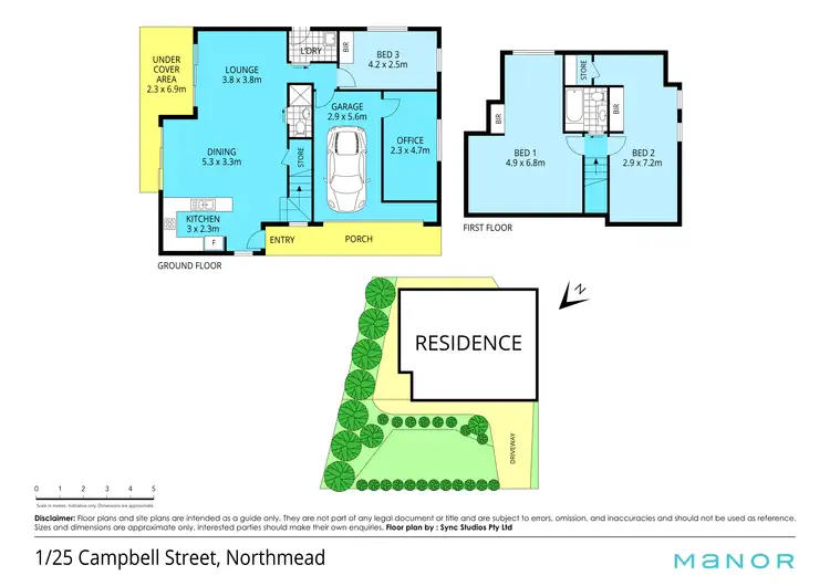 Floorplan of Homely townhouse listing, 1/25 Campbell Street, Northmead NSW 2152