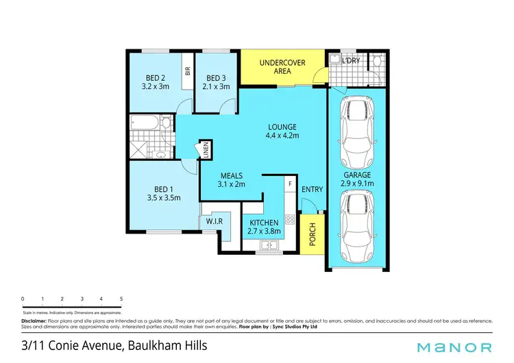 Floorplan of Homely townhouse listing, 3/9-11 Conie Avenue, Baulkham Hills NSW 2153
