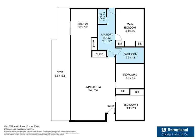 Floorplan of Homely house listing, 2/22 North Street, Echuca VIC 3564