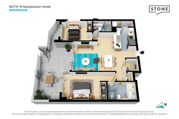 Floorplan of Homely unit listing, 66/79-91 Macpherson Street, Warriewood NSW 2102