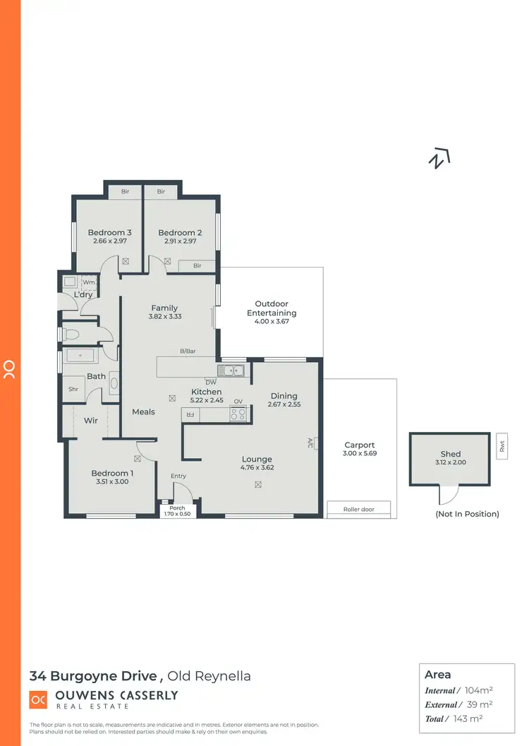 Floorplan of Homely house listing, 34 Burgoyne Drive, Old Reynella SA 5161