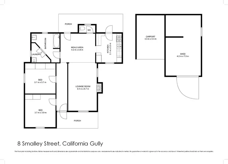 Floorplan of Homely house listing, 8 Smalley Street, California Gully VIC 3556