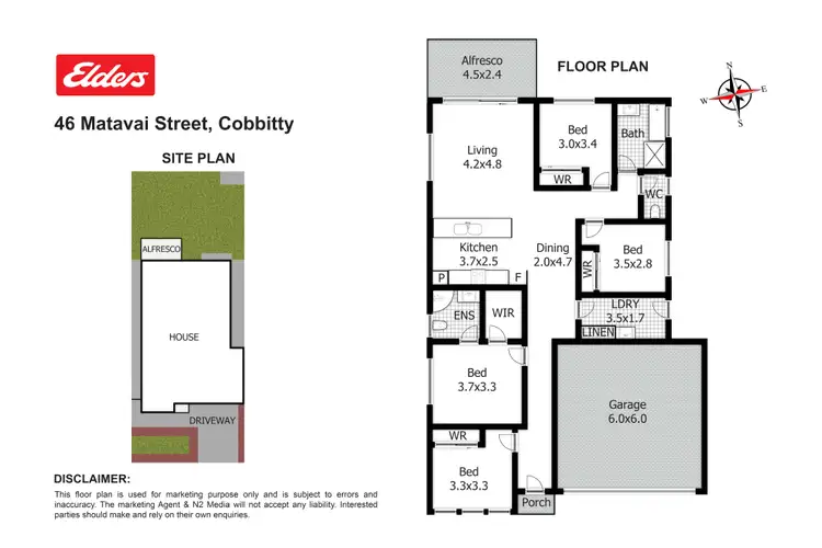 Floorplan of Homely house listing, 46 Matavai Street, Cobbitty NSW 2570