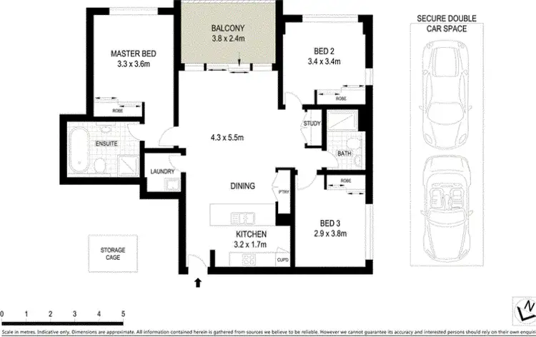 Floorplan of Homely apartment listing, 264/79 Macpherson Street, Warriewood NSW 2102