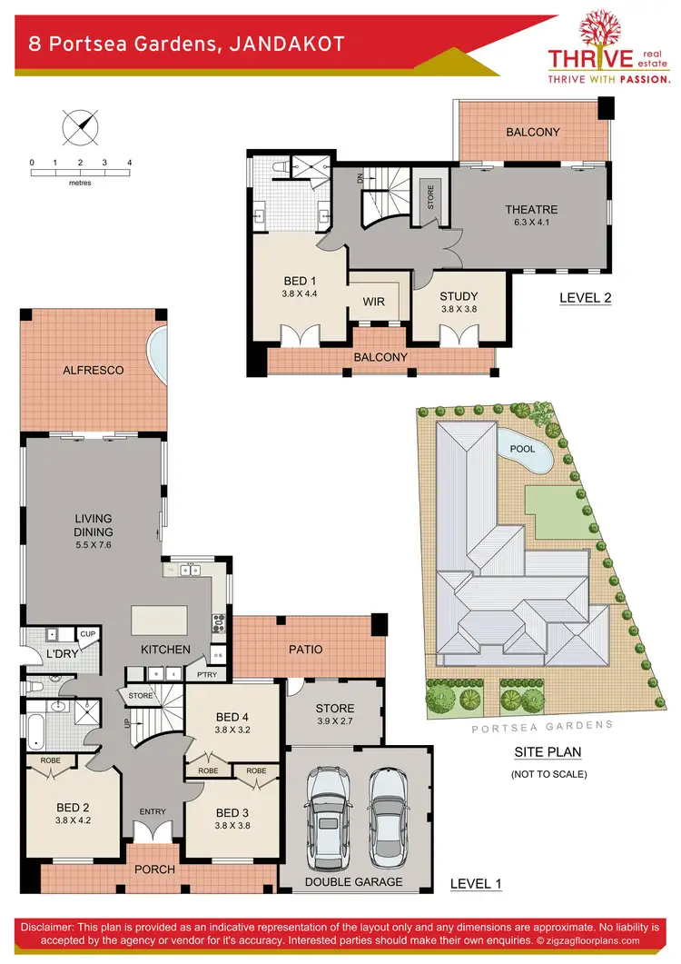 Floorplan of Homely house listing, 8 Portsea Gardens, Jandakot WA 6164