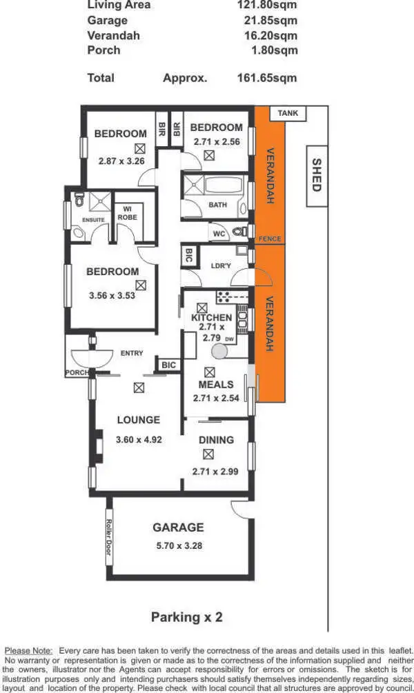 Floorplan of Homely unit listing, 1/14 Carrick Hill Drive, Springfield SA 5062
