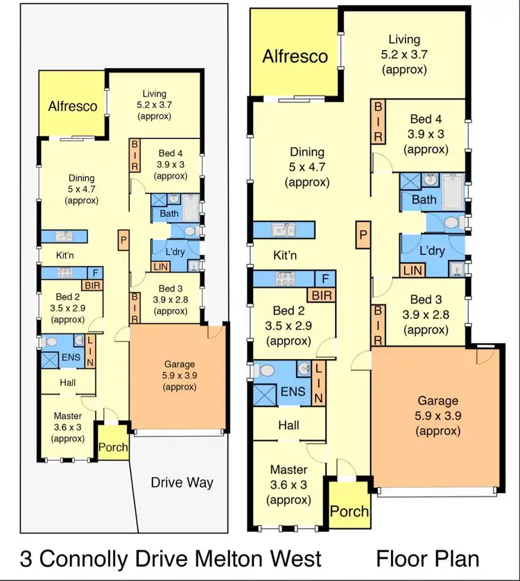 Floorplan of Homely house listing, 3 Connolly Drive, Harkness VIC 3337