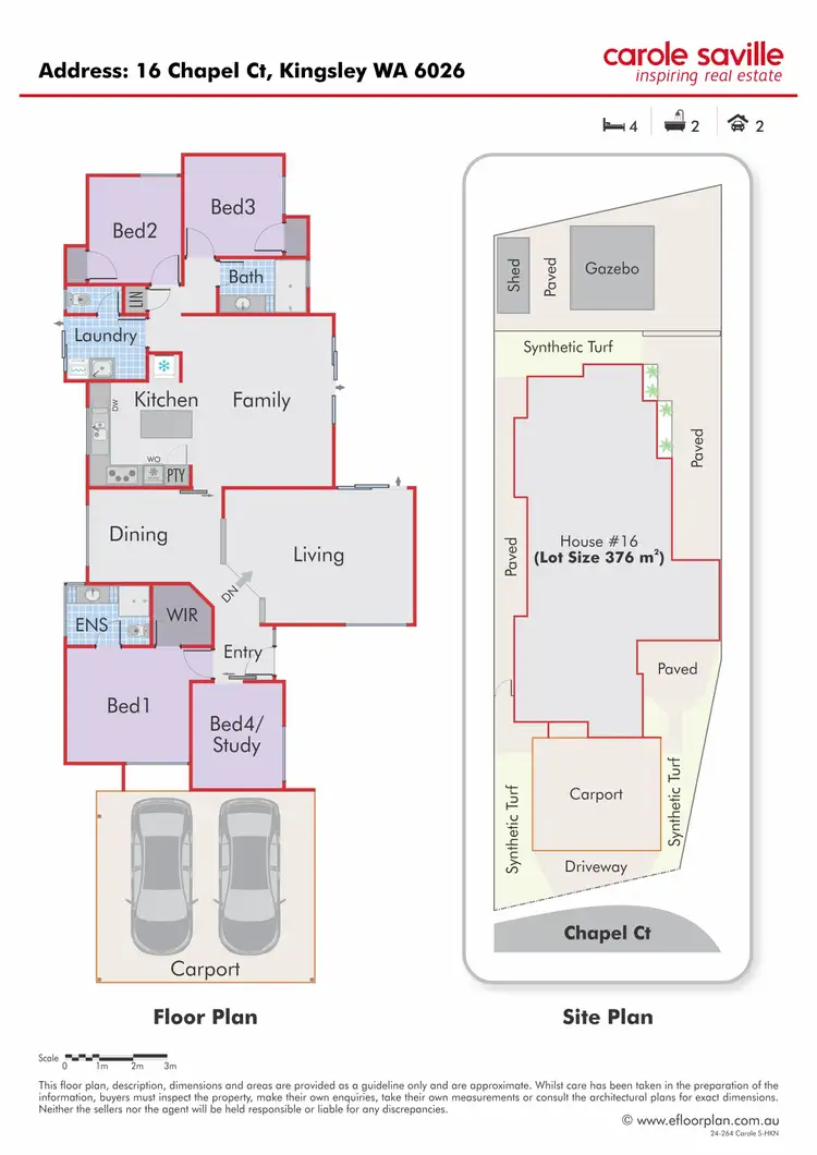 Floorplan of Homely house listing, 16 Chapel Court, Kingsley WA 6026