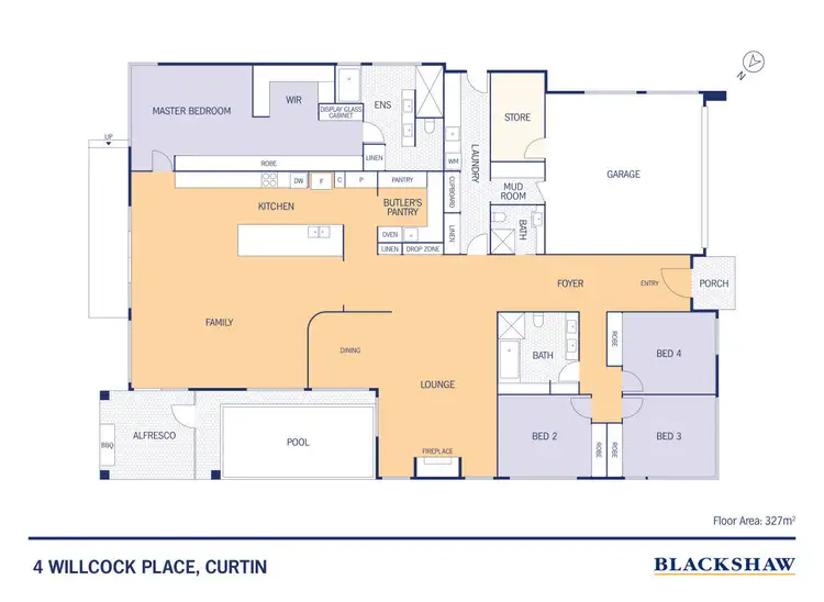 Floorplan of Homely house listing, 4 Willcock Place, Curtin ACT 2605