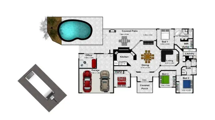 Floorplan of Homely house listing, 2 Lorikeet Close, Port Douglas QLD 4877