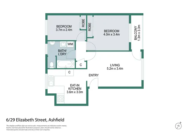 Floorplan of Homely unit listing, 6/29 Elizabeth Street, Ashfield NSW 2131