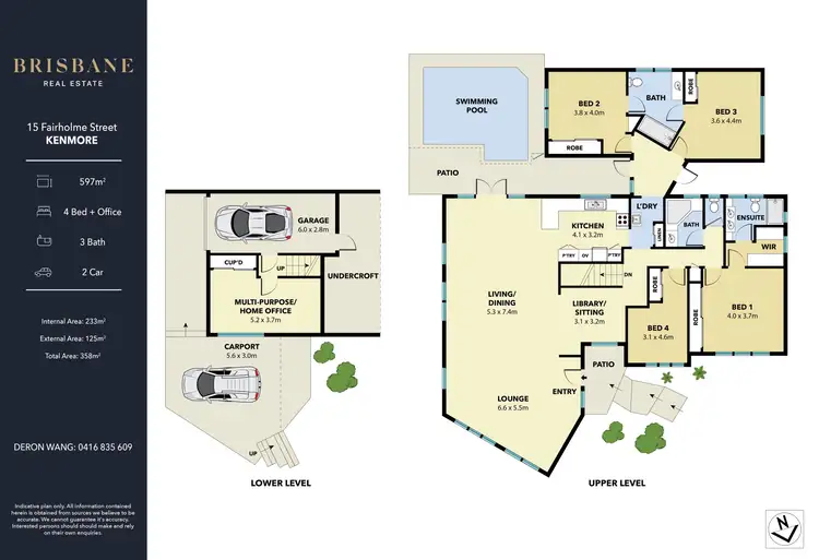 Floorplan of Homely house listing, 15 Fairholme Street, Kenmore QLD 4069