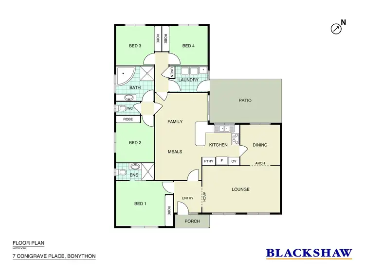 Floorplan of Homely house listing, 7 Conigrave Place, Bonython ACT 2905