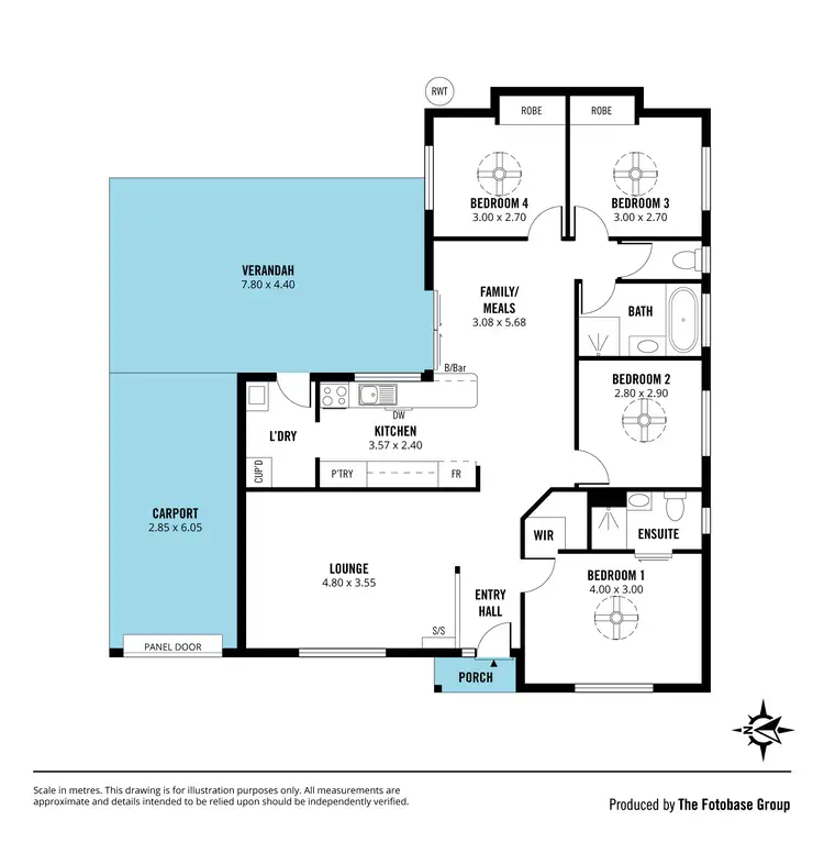 Floorplan of Homely house listing, 13 Crestview Lane, Hackham SA 5163