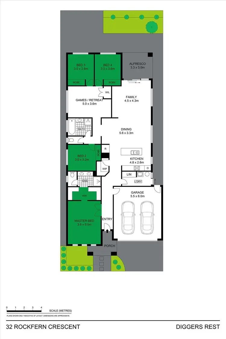 Floorplan of Homely house listing, 32 Rockfern Crescent, Diggers Rest VIC 3427