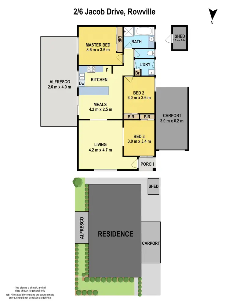Floorplan of Homely house listing, 2/6 Jacob Drive, Rowville VIC 3178
