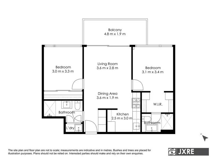 Floorplan of Homely apartment listing, 309/16 Lomandra Drive, Clayton South VIC 3169