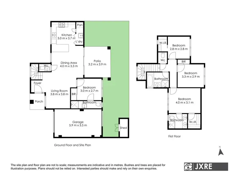 Floorplan of Homely townhouse listing, 2/93 Waverley Road, Chadstone VIC 3148