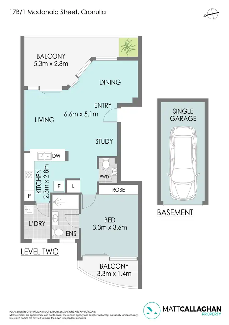 Floorplan of Homely apartment listing, 17b/1 McDonald Street, Cronulla NSW 2230
