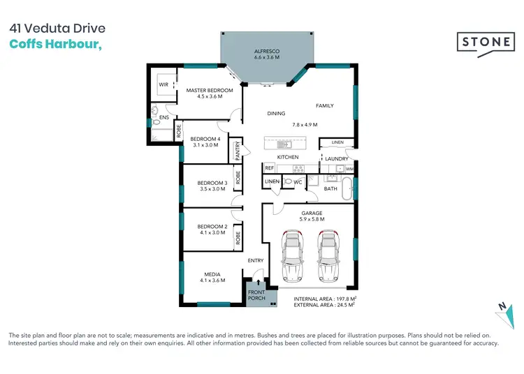 Floorplan of Homely house listing, 41 Veduta Drive, Coffs Harbour NSW 2450
