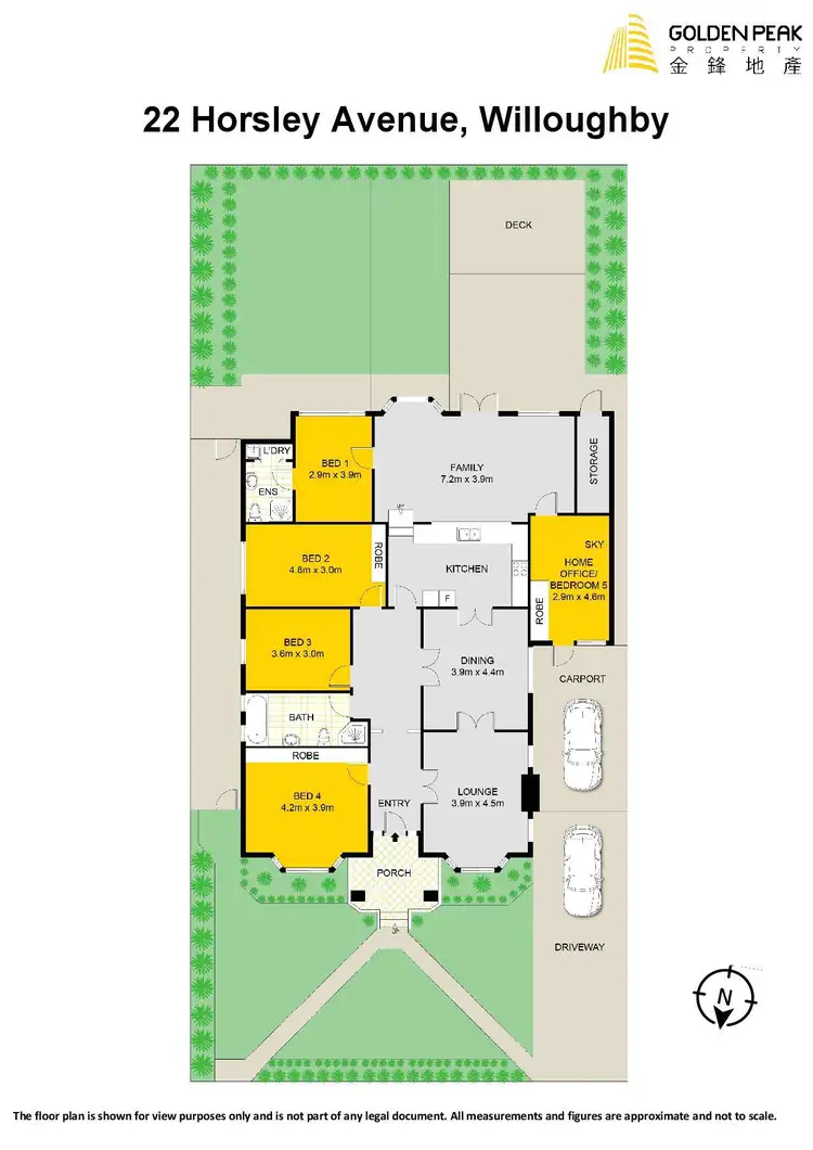 Floorplan of Homely house listing, 22 Horsley Avenue, Willoughby NSW 2068