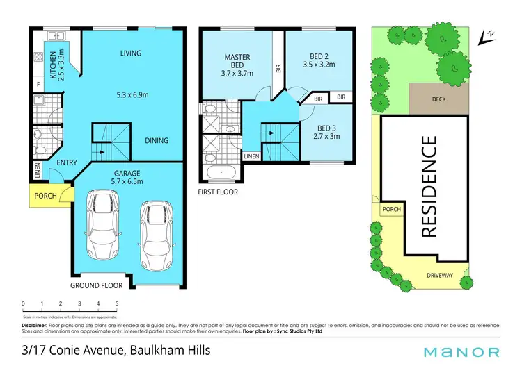 Floorplan of Homely townhouse listing, 3/17 Conie Avenue, Baulkham Hills NSW 2153